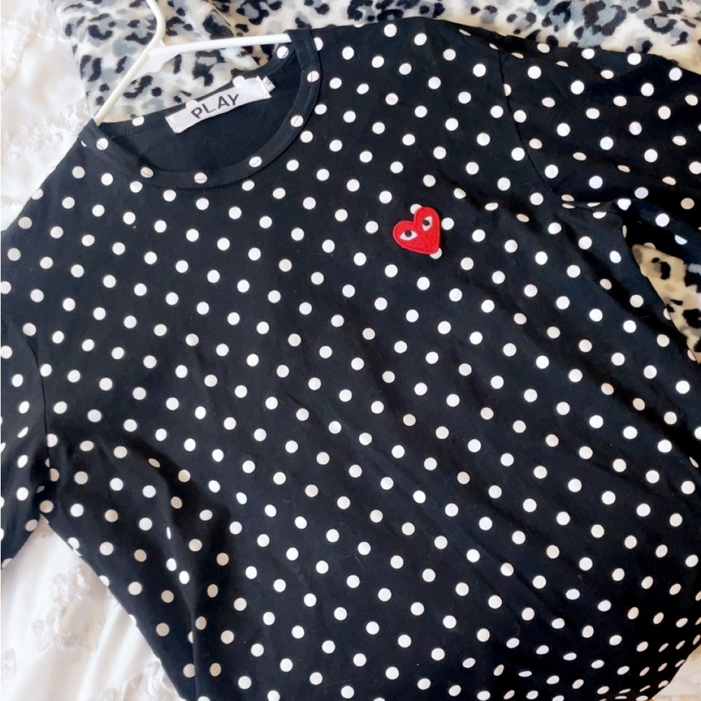 CDG play polka dot long sleeve.